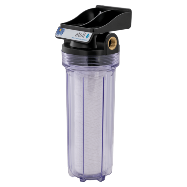 Корпус фильтра атолл Патриот SL10-1/2 прозрачный c картриджем МП-5 (намотка)