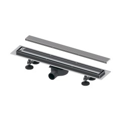 Комплект TECElinus для монтажа дренажного канала с основой для плитки “tile” и панелью “steel” 2 в 1 600 мм