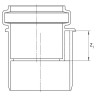 Переходник короткий REHAU RAUPIANO PLUS 90/50 (11200781001)