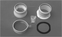 Адаптер разделительный двухблочный с хомутом