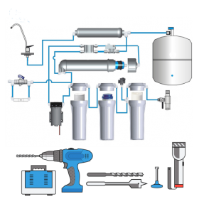 Установка системы обратного осмоса