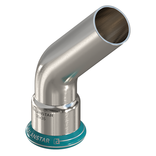 Пресс-отвод Balanstar Press Inox, S2303, 45° [ВПр-НПр]