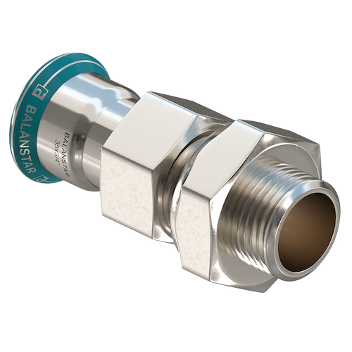 Разъемное пресс-соединение с резьбой Balanstar Press Inox, S2313, [ВПр-НР] 
