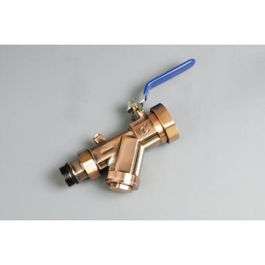 Узел подключения к коллектору переходной с краном и фильтром