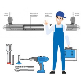 Установка УФ лампы