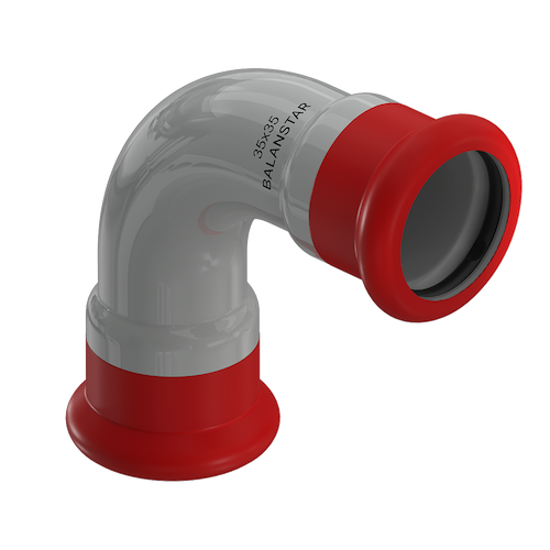 Пресс-отвод Balanstar Therm EP, S2602, 90° [ВПр-НПр]