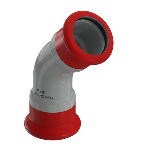 Пресс-отвод Balanstar Therm EP, S2604, 45° [ВПр-ВПр]