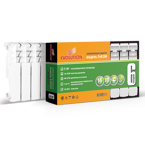 Радиатор алюминиевый EvA200