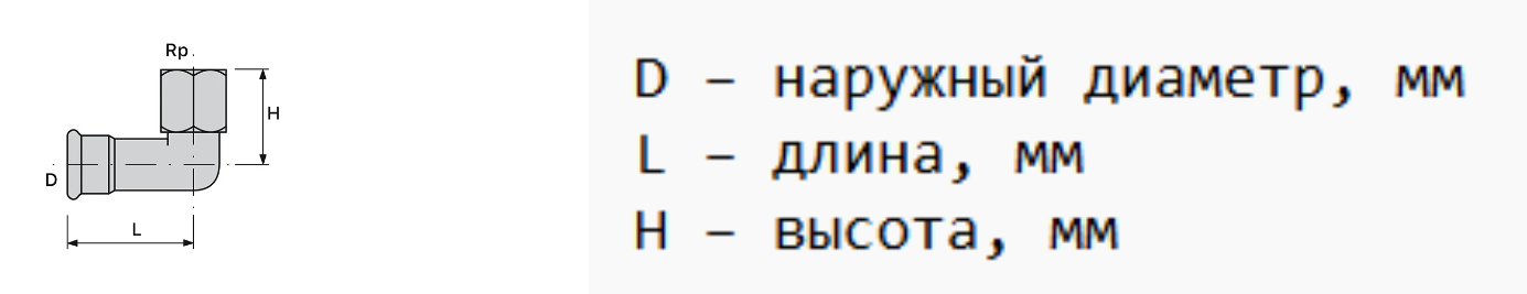 Пресс-угол с резьбой Balanstar Therm EP, S2618, [ВПр-ВР]