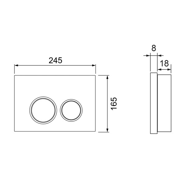 Комплект для установки подвесного унитаза: застенный модуль, панель смыва TECEspring R, черная матовая, унитаз TECEspring S
