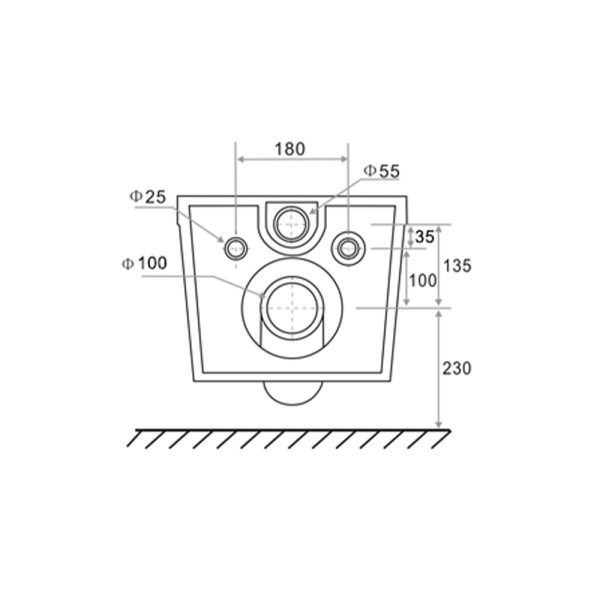 Комплект для установки подвесного унитаза: застенный модуль, панель смыва TECEspring V, белая глянцевая с хромированным контуром клавиш, унитаз TECEspring S