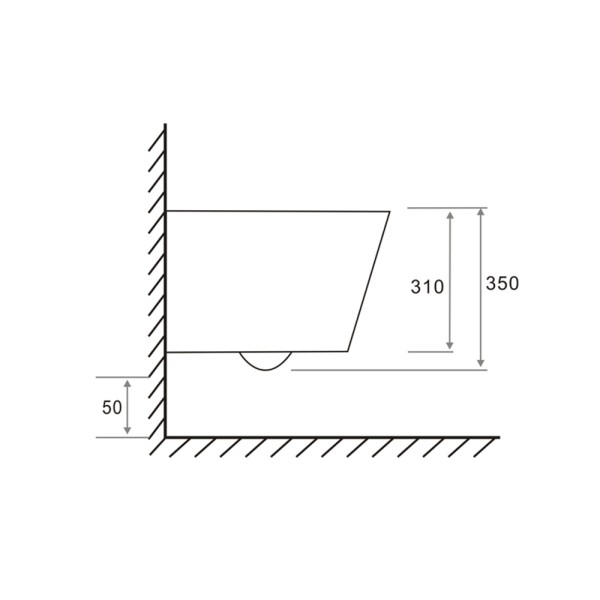 Комплект для установки подвесного унитаза: застенный модуль, панель смыва TECEspring V, черная матовая с хромированным контуром клавиш, унитаз TECEspring S